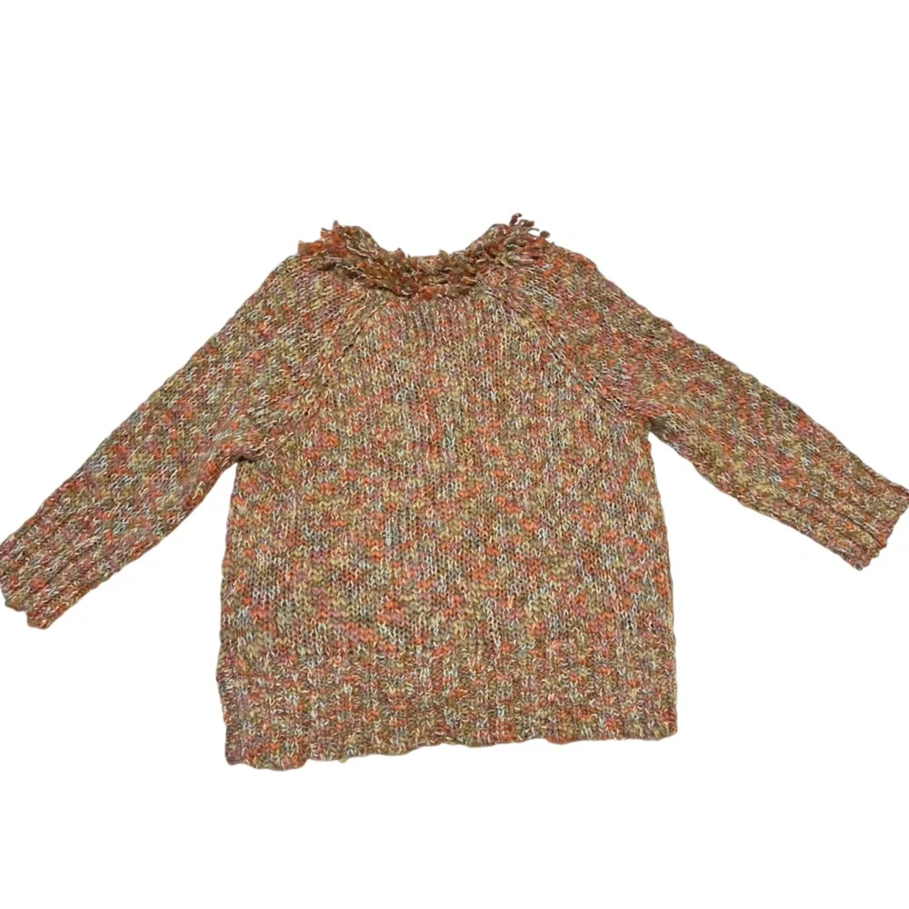 Hannah - Women’s Colorful Acrylic/Wool Blend Cardigan Sz. LG